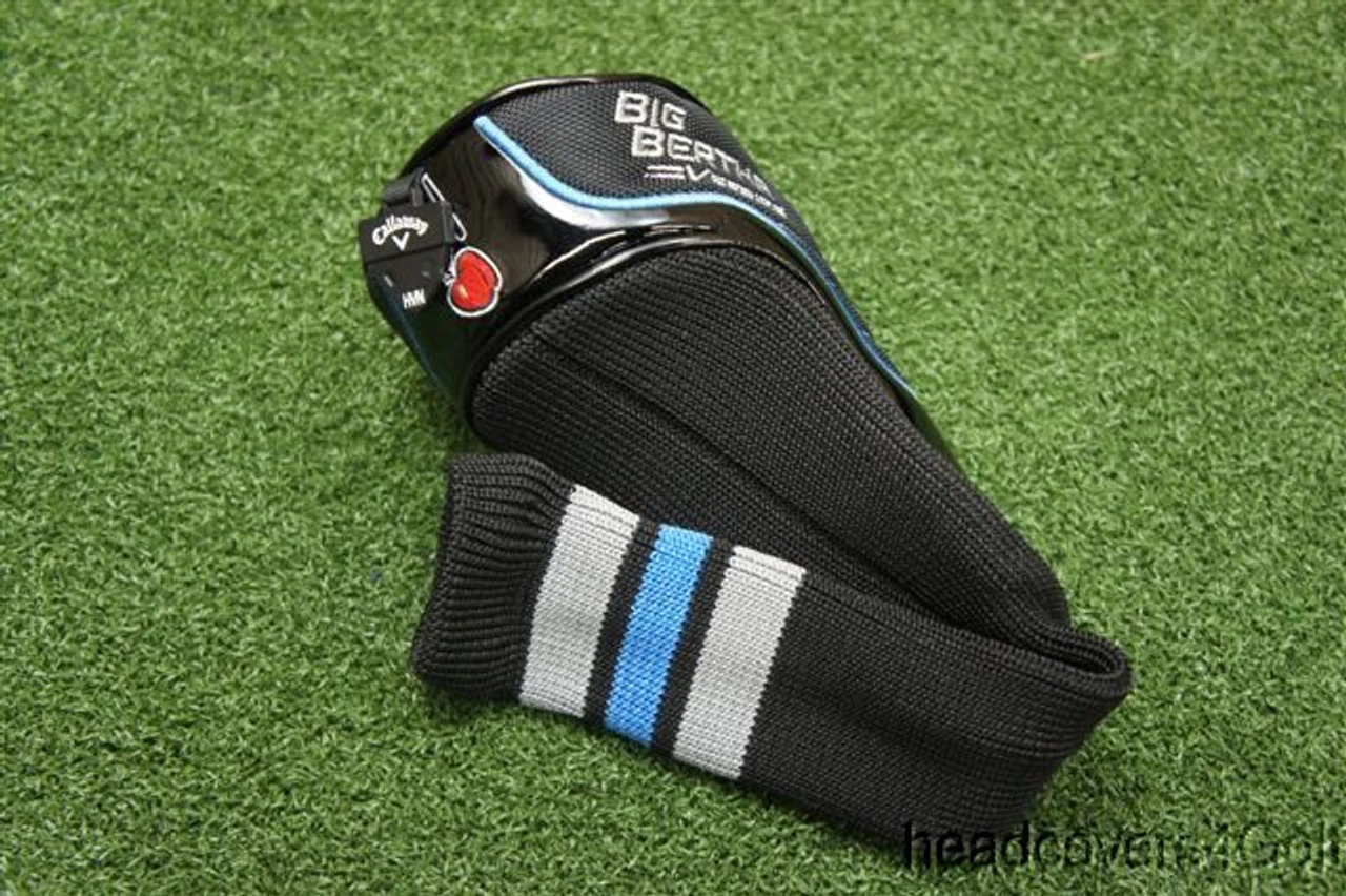 Ladies Callaway Big Bertha V Series Fairway Wood Headcover Black/Blue Good 4 Ladies Callaway Big Bertha V Series Fairway Wood Headcover Black/Blue Good - Image 2