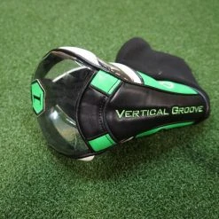Vertical Groove Golf Black/Green/White "1" Driver Headcover Head Cover New