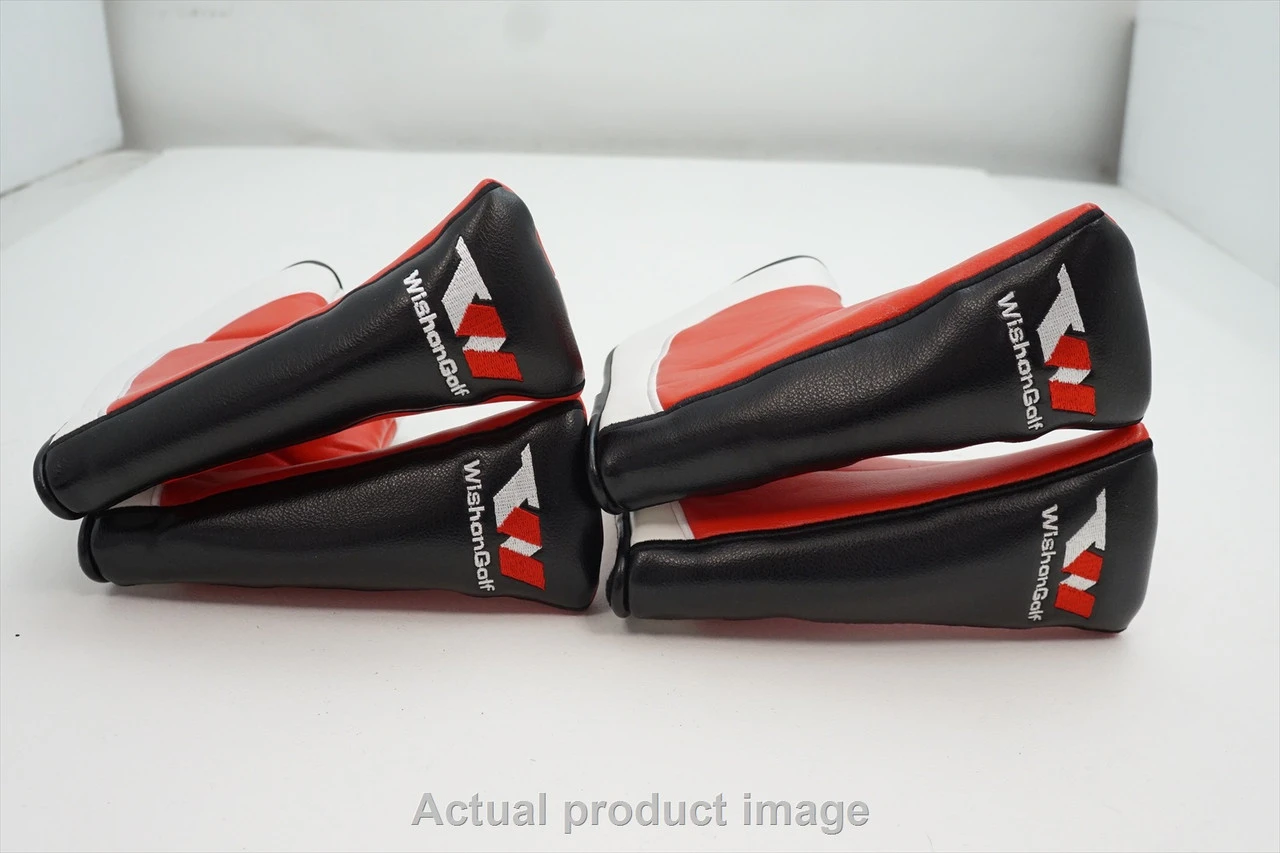 New Golf Black Red and White Blade Wishon Golf Putter Headcover Head Cover 3 New Golf Black Red and White Blade Wishon Golf Putter Headcover Head Cover