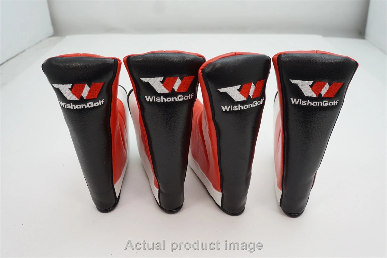 New Golf Black Red and White Blade Wishon Golf Putter Headcover Head Cover 4 New Golf Black Red and White Blade Wishon Golf Putter Headcover Head Cover - Image 2