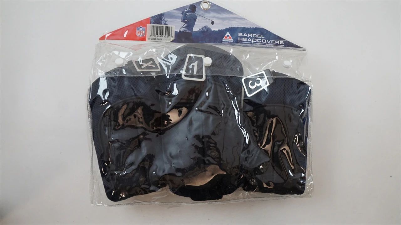 New NFL Golf St. Louis Rams Driver Fairway Wood X 3 Set Of 3 Headcover 4 New NFL Golf St. Louis Rams Driver Fairway Wood X 3 Set Of 3 Headcover - Image 2