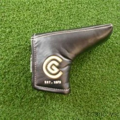 Cleveland Black Leather Blade Putter Cover With Sticthing Very Good